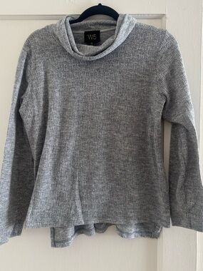 W5 Heather Gray Cowl Neck Knit Sweater
